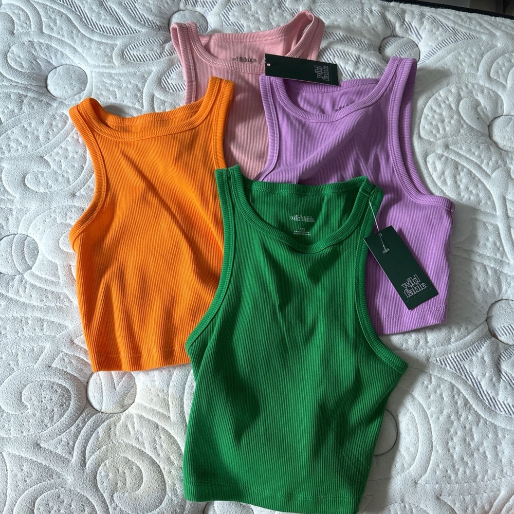 Wild Fable Colorful Tank Tops - Orange, Pink, Purple, Green
